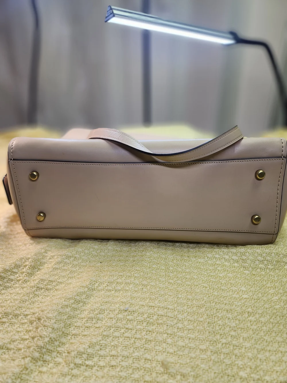 Coach Blush Leather Chain-Handle Shoulder Bag
